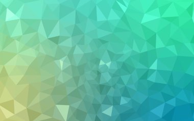 Üçgenler ve degrade origami tarzı oluşur yeşil köşeli tasarım deseni.