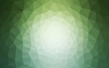 Üçgenler ve degrade origami tarzı oluşur yeşil köşeli tasarım deseni.