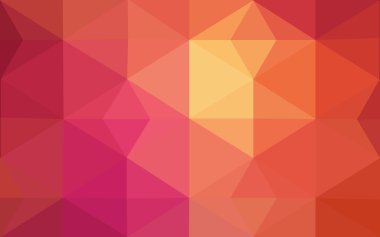 Üçgenler ve degrade origami tarzı oluşur çok renkli kırmızı, sarı, turuncu poligonal tasarım deseni.