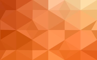 Üçgenler ve degrade origami tarzı oluşur çok renkli kırmızı, sarı, turuncu poligonal tasarım deseni.