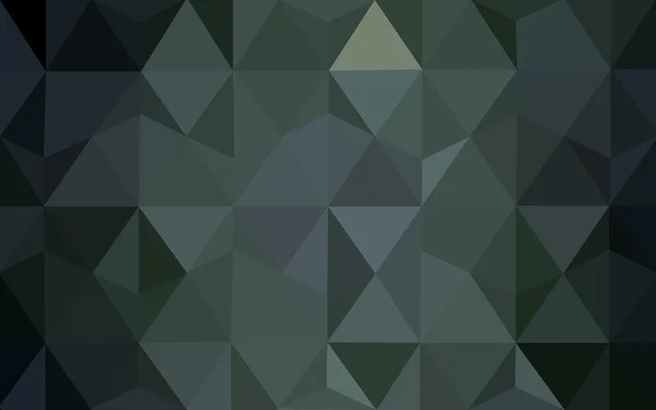 Dunkelgraues polygonales Muster, das aus Dreiecken und einem Farbverlauf im Origami-Stil besteht. — Stockvektor