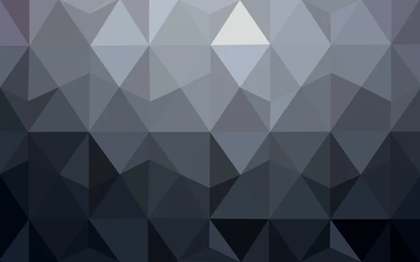 Patrón de diseño poligonal gris oscuro, que consiste en triángulos y gradiente en estilo origami . — Vector de stock