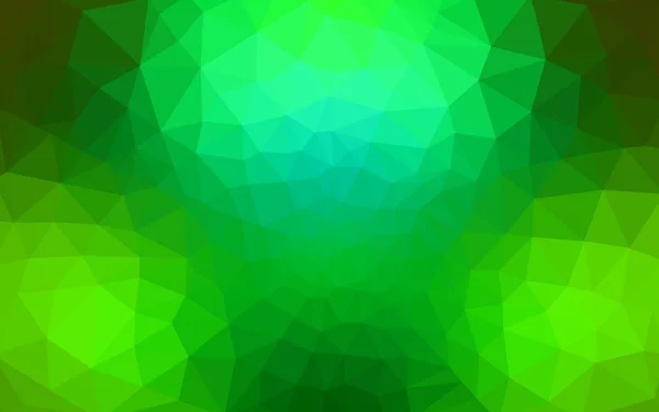 Πράσινο πολυγωνικό design pattern, που αποτελείται από τρίγωνα και κλίση στο στυλ του origami. — Διανυσματικό Αρχείο