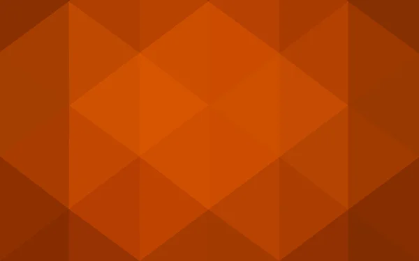Patrón poligonal naranja, que consiste en triángulos y gradiente, fondo en estilo origami . — Vector de stock