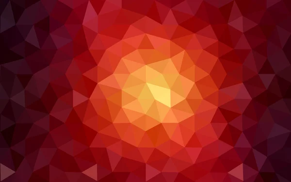 Тёмно-красный многоугольный рисунок, состоящий из треугольников и градиента в стиле оригами . — стоковый вектор