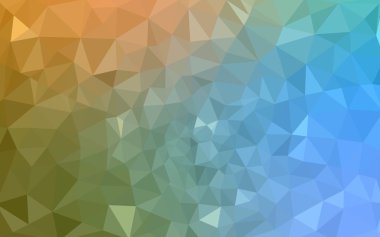 Üçgenler ve degrade origami tarzı oluşur çok renkli yeşil, mavi köşeli tasarım deseni.