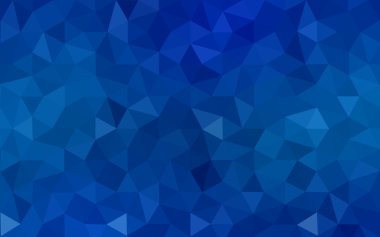 Üçgenler ve degrade origami tarzı oluşur mavi köşeli tasarım deseni.