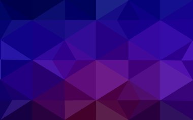 Üçgenler ve degrade origami tarzı oluşur çok renkli koyu mavi, kırmızı kenarlı tasarım deseni.