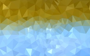 Üçgenler ve degrade origami tarzı oluşur çok renkli mavi, sarı, turuncu poligonal tasarım deseni.