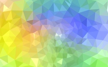 Üçgenler ve degrade origami tarzı oluşur çok renkli köşeli tasarım deseni.