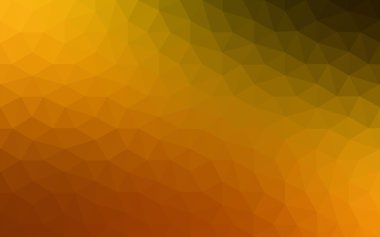 Üçgenler ve degrade origami tarzında oluşan koyu turuncu poligonal tasarım deseni.