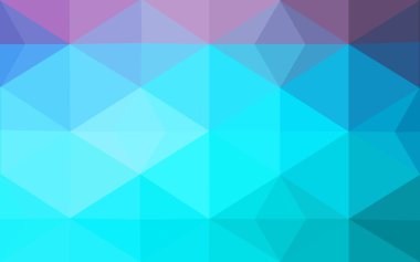 Üçgenler ve degrade origami tarzı oluşur çok renkli pembe, mavi köşeli tasarım deseni.