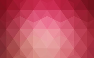 Üçgenler ve degrade origami tarzı oluşur çok renkli pembe, kırmızı, turuncu poligonal tasarım deseni.