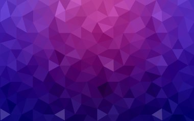 Üçgenler ve degrade origami tarzında oluşan koyu mor kenarlı tasarım deseni.