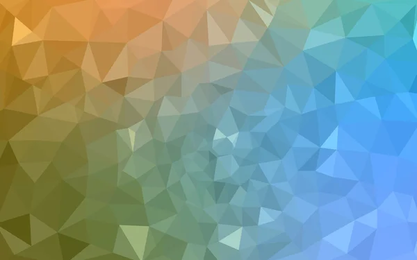 Modèle polygonal vert multicolore, bleu, qui se composent de triangles et de dégradés dans le style origami . — Image vectorielle