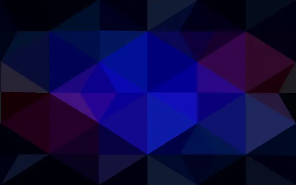Multicolor ciemny niebieski, czerwony wielokątne wzór, który składa się z trójkątów i gradientu w stylu origami. — Wektor stockowy