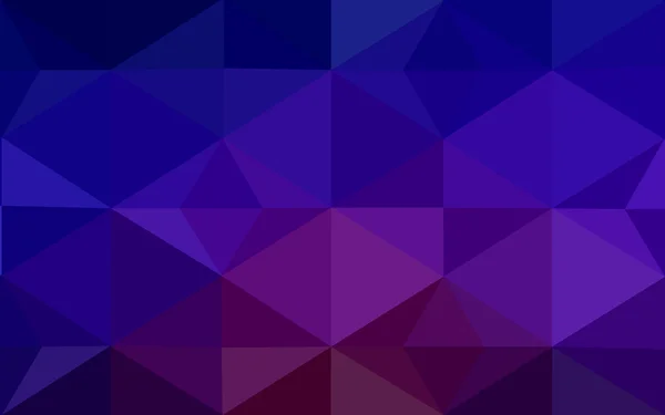 Vícebarevná tmavě modrá, červená polygonální návrhový vzor, skládá z trojúhelníků a gradient v origami stylu. — Stockový vektor