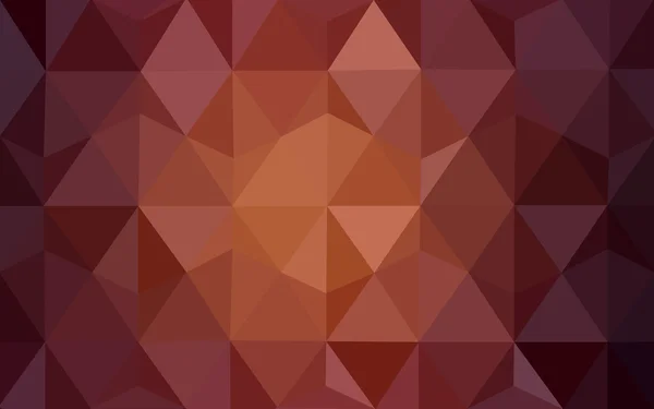 Ciemny czerwony wielokątne wzór, który składa się z trójkątów i gradientu w stylu origami. — Wektor stockowy