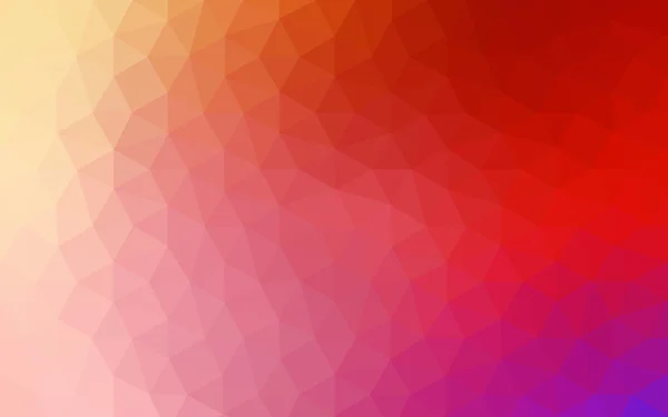 Patrón de diseño poligonal multicolor rojo oscuro, amarillo, naranja, que consiste en triángulos y gradiente en estilo origami . — Vector de stock