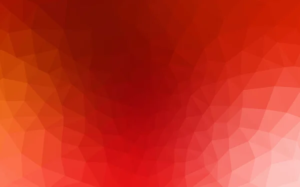 Rotes polygonales Designmuster, das aus Dreiecken und Farbverlauf im Origami-Stil besteht. — Stockvektor