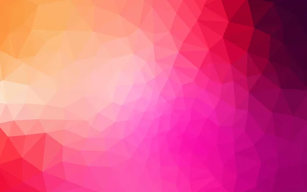 多色的粉红色、 黄色多边形设计模式，三角形和梯度的折纸样式组成的. — 图库矢量图片