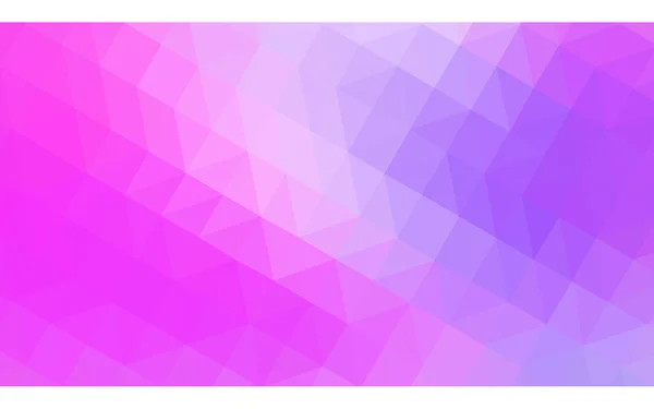 Multicolor paarse, roze veelhoekige ontwerppatroon, die bestaan uit driehoeken en verloop in origami stijl. — Stockvector