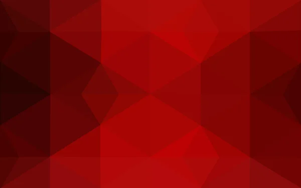 Тёмно-красный многоугольный рисунок, состоящий из треугольников и градиента в стиле оригами . — стоковый вектор