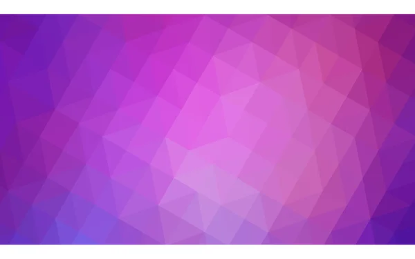 Mehrfarbiges lila, rosa polygonales Designmuster, das aus Dreiecken und Farbverlauf im Origami-Stil besteht. — Stockvektor