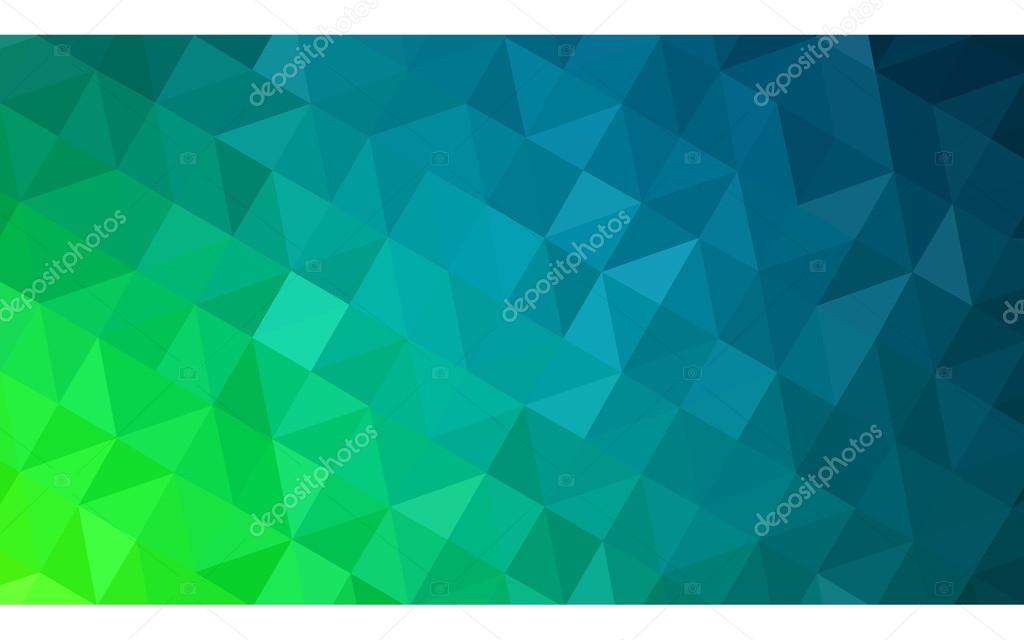 Multicolor grün und blau polygonalen Entwurfsmuster, die ...