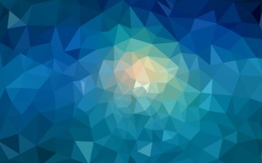 Üçgenler ve degrade origami tarzı oluşur mavi köşeli tasarım deseni.