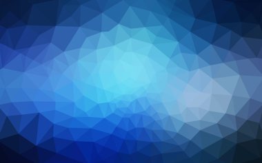 Üçgenler ve degrade origami tarzı oluşur mavi köşeli tasarım deseni.