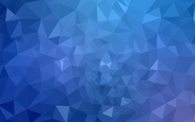 Üçgenler ve degrade origami tarzı oluşur mavi köşeli tasarım deseni.