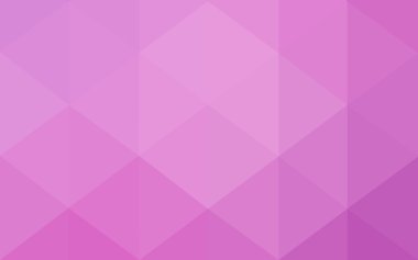 Üçgenler ve degrade origami tarzında oluşan pembe poligonal tasarım deseni.