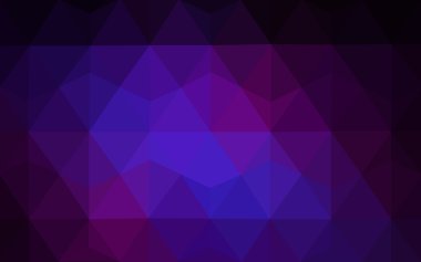 Üçgenler ve degrade origami tarzı oluşur çok renkli koyu pembe, mavi köşeli tasarım deseni.