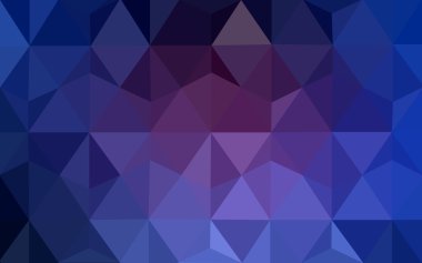 Üçgenler ve degrade origami tarzı oluşur çok renkli koyu pembe, mavi köşeli tasarım deseni.