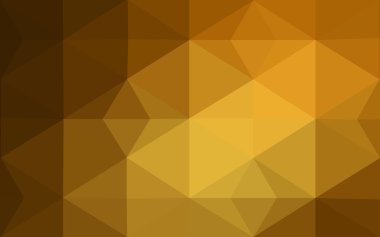 Üçgenler ve degrade origami tarzında oluşan koyu turuncu poligonal tasarım deseni.