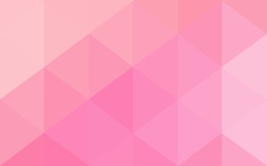 Üçgenler ve degrade origami tarzında oluşan pembe poligonal tasarım deseni.