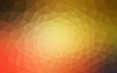 Üçgenler ve degrade origami tarzı oluşur çok renkli kırmızı, sarı, turuncu poligonal tasarım deseni.