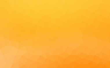 Üçgenler ve degrade origami tarzında oluşan sarı poligonal tasarım deseni.