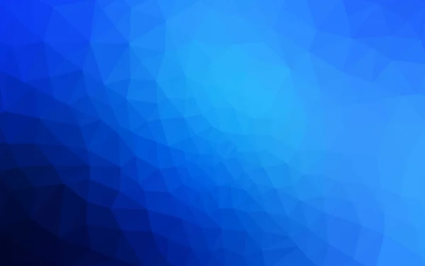 Modré polygonální návrhový vzor, který se skládají z trojúhelníků a gradient v origami stylu. — Stockový vektor