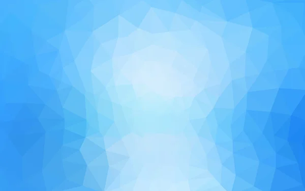 Blaues polygonales Muster, das aus Dreiecken und einem Farbverlauf im Origami-Stil besteht. — Stockvektor