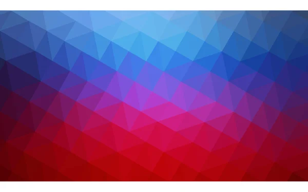 Многоцветный синий, красный многоугольный рисунок, состоящий из треугольников и градиента в стиле оригами . — стоковый вектор