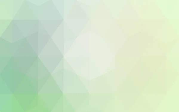 Grüne polygonale Muster, die aus Dreiecken und Gradienten im Origami-Stil bestehen. — Stockvektor
