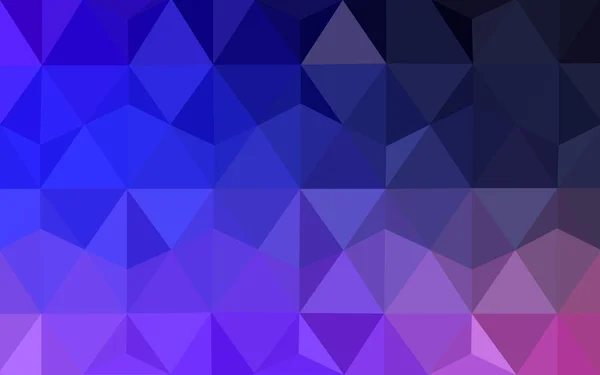 Multicolor mörk rosa, blå polygonal designmönster, som består av trianglar och lutningen i origami stil. — Stock vektor