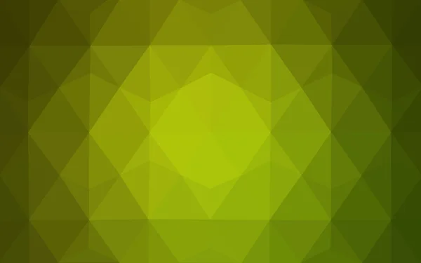 Groene veelhoekige ontwerppatroon, die bestaan uit driehoeken en verloop in origami stijl. — Stockvector