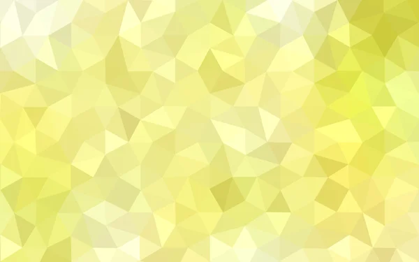 Yellow polygonal design pattern, which consist of triangles and gradient in origami style. — Stock Vector