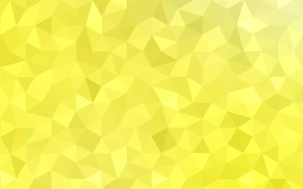 Modello di disegno poligonale giallo, che consiste di triangoli e gradiente in stile origami . — Vettoriale Stock