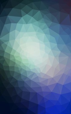 Üçgenler ve degrade origami tarzı oluşur mavi köşeli tasarım deseni.