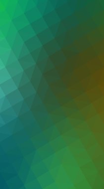 Üçgenler ve degrade origami tarzı oluşur çok renkli koyu yeşil, sarı, turuncu poligonal tasarım illüstrasyon.