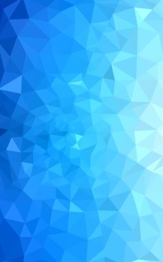 Üçgenler ve degrade origami tarzı oluşur mavi köşeli tasarım deseni.